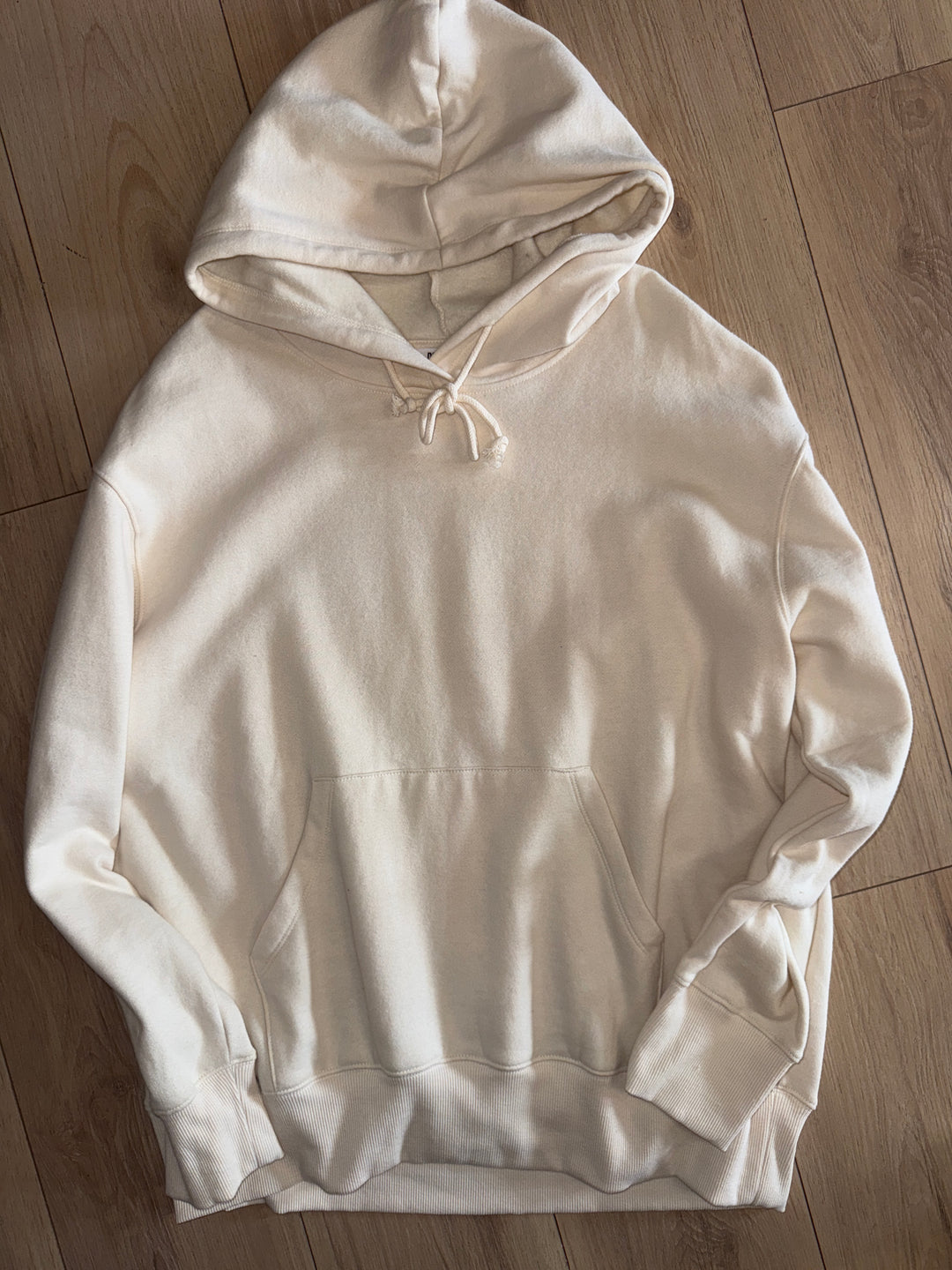 Oversized Fleece Hoodie - Milk