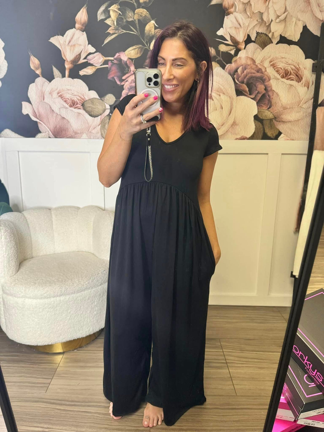 Magic Wide Leg Jumpsuit in Black