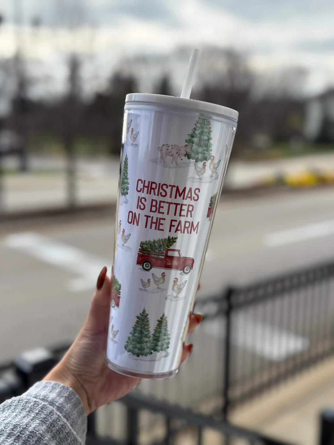 Christmas is Better on the Farm Tumbler