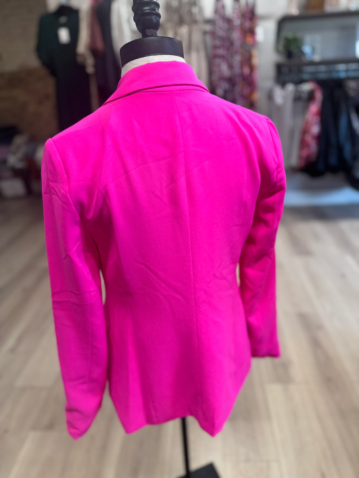 Skies Are Blue Hot Pink Blazer