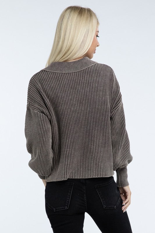 The McKayla Luxe Henley Sweater