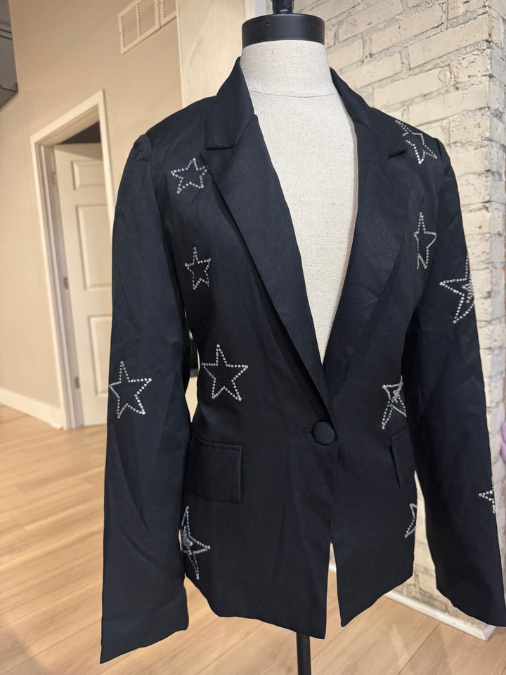 Evening of Stars Open Front Blazer
