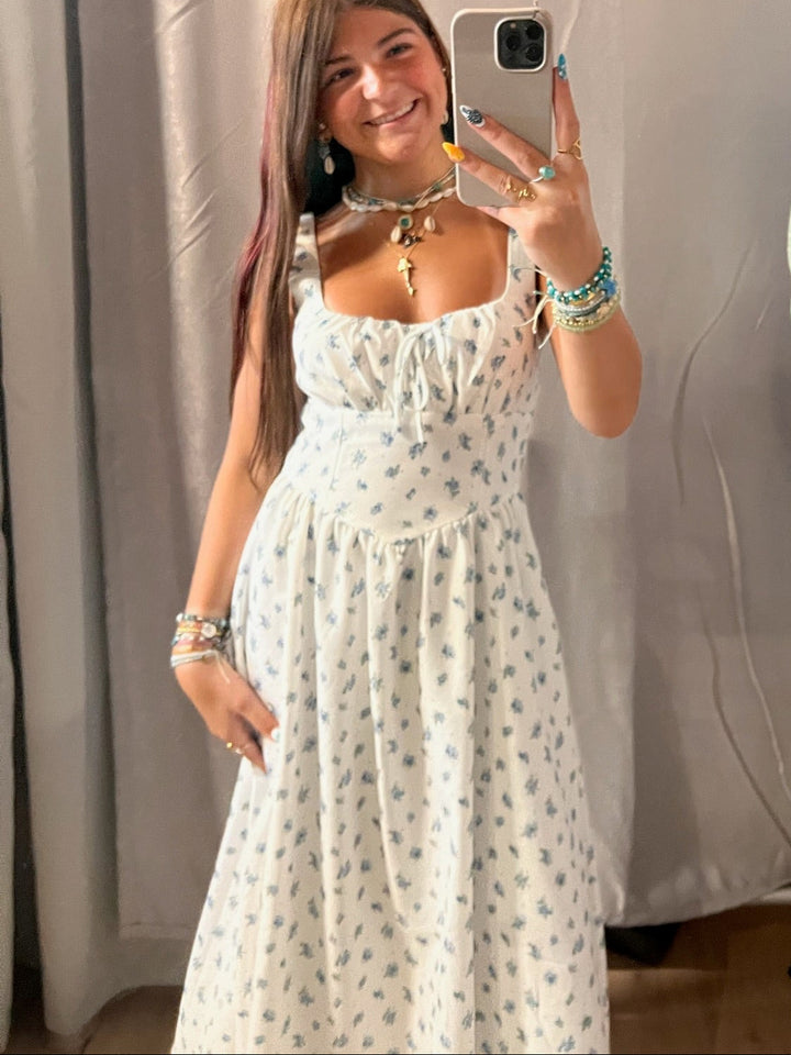 Forget Me Not Floral Midi