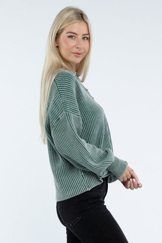 The McKayla Luxe Henley Sweater