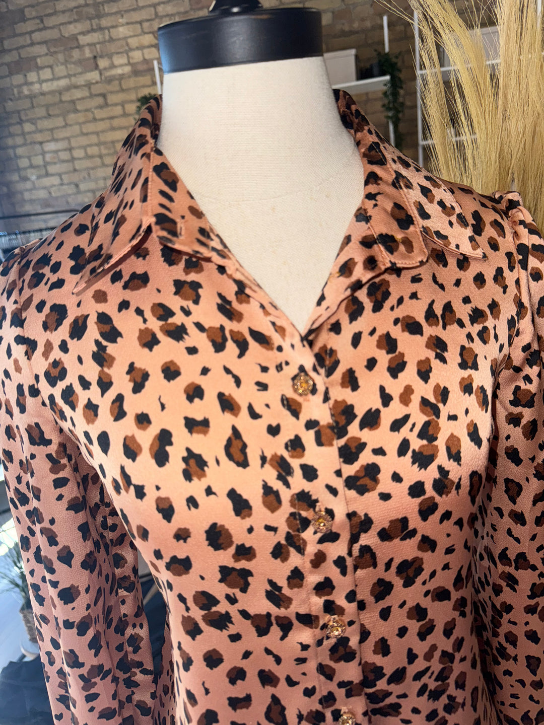 Theresa Leopard Print Top