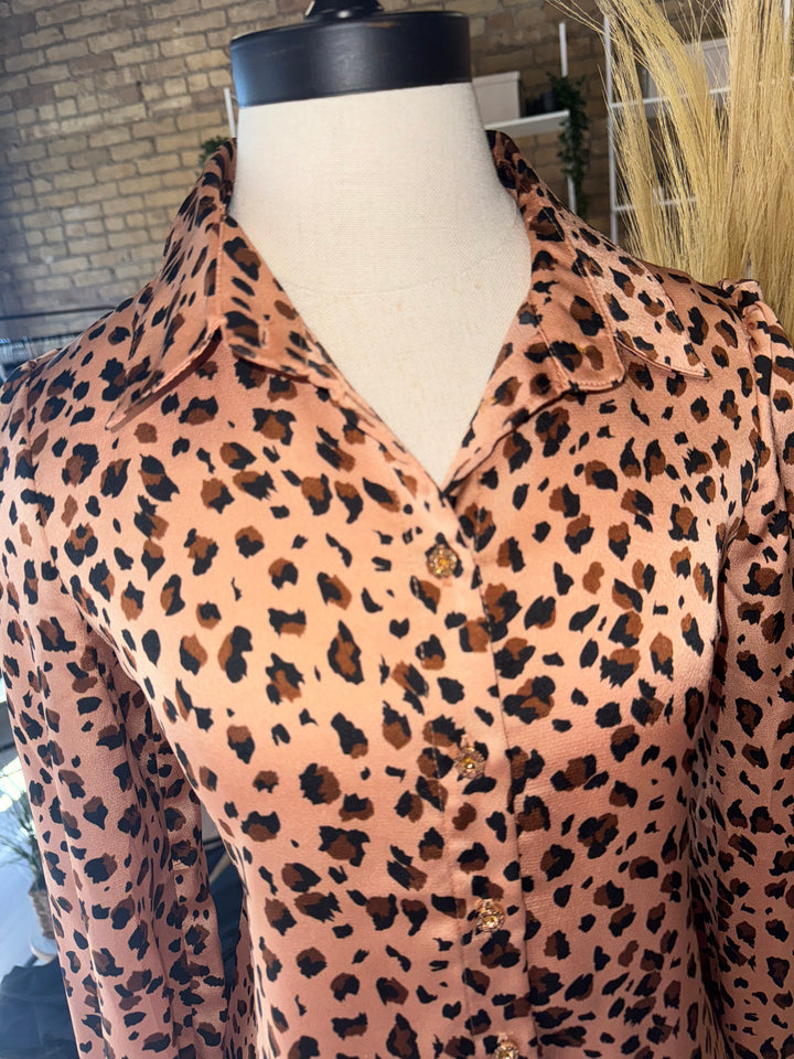Theresa Leopard Print Top