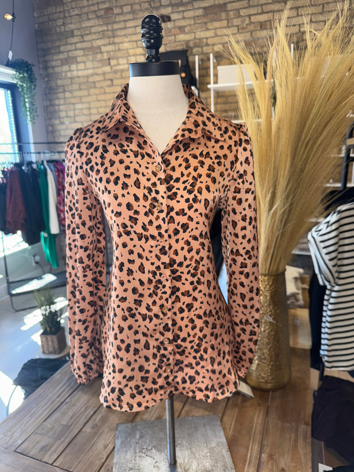Theresa Leopard Print Top