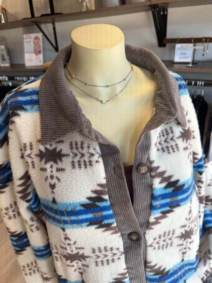 Aztec Fleece Shacket