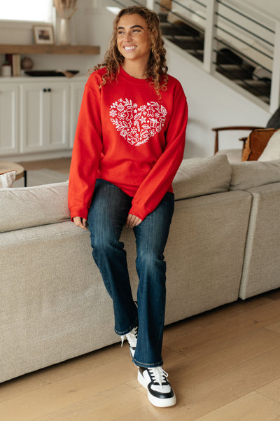Holiday Heart Sweatshirt - Sample