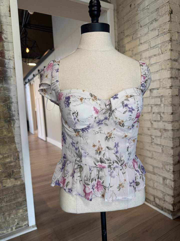 Floral Fantasy Corset Top