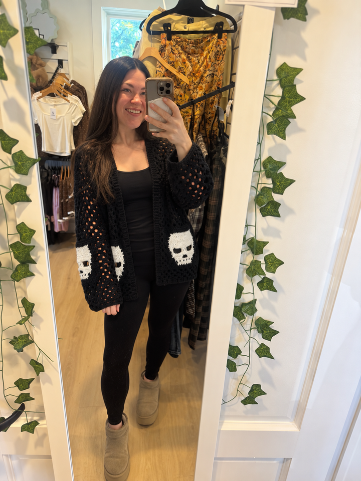 Skull Crochet Sweater