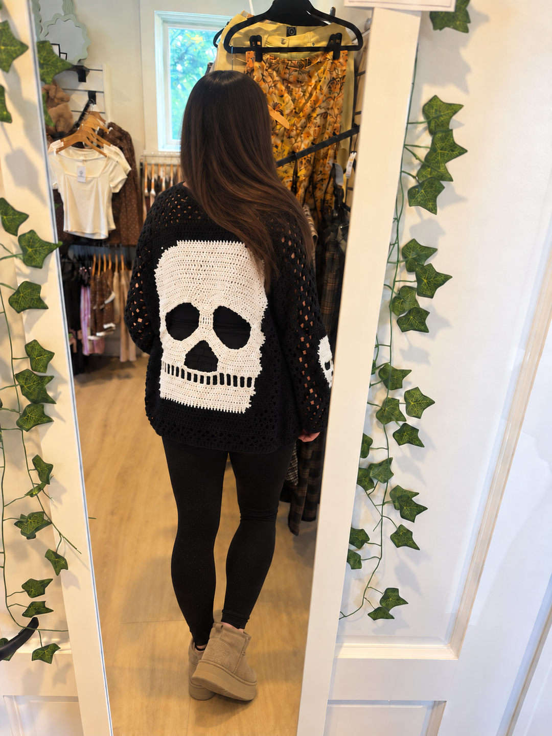 Skull Crochet Sweater