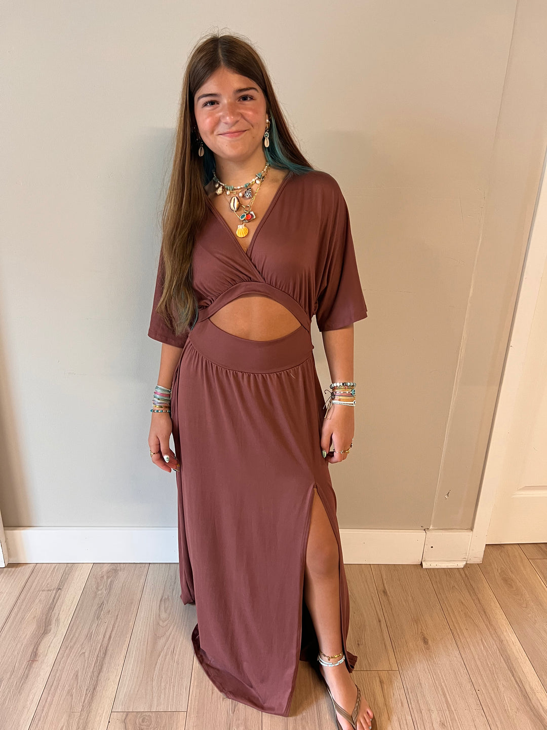 The Kimber Dress in Rust