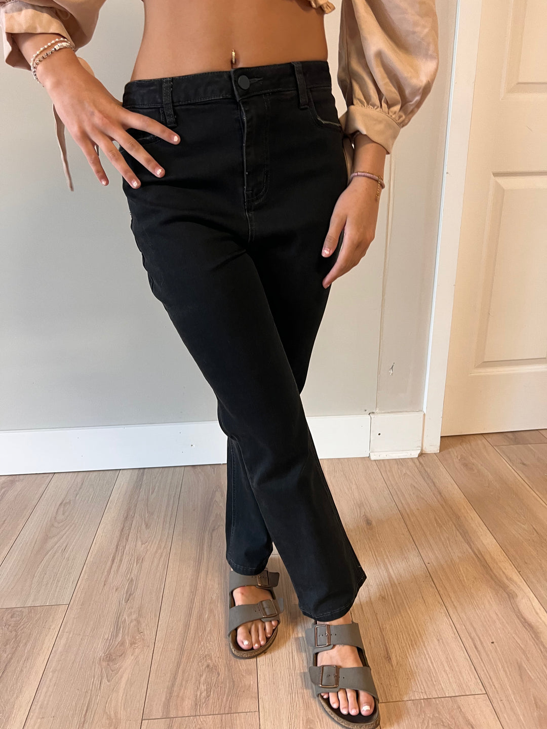 Skies Are Blue denim black jeans