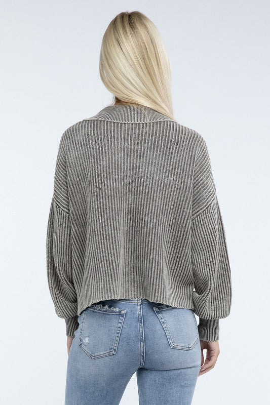 The McKayla Luxe Henley Sweater