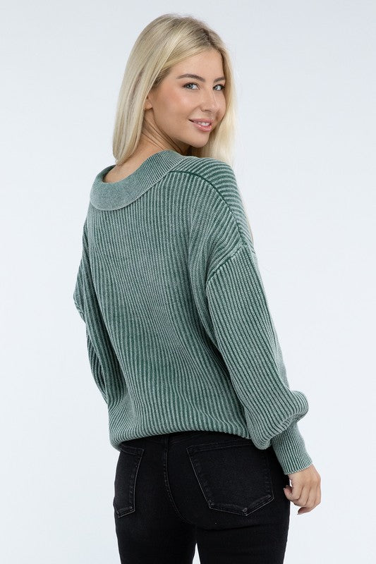 The McKayla Luxe Henley Sweater