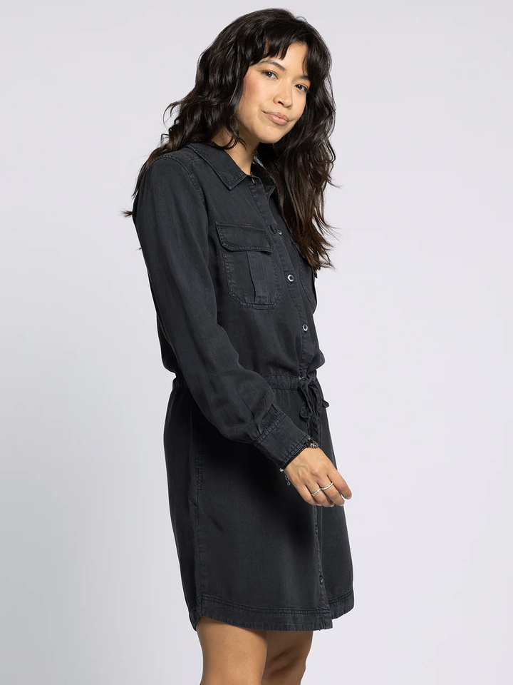 Edna Dress Black Acid - Thread + Supply