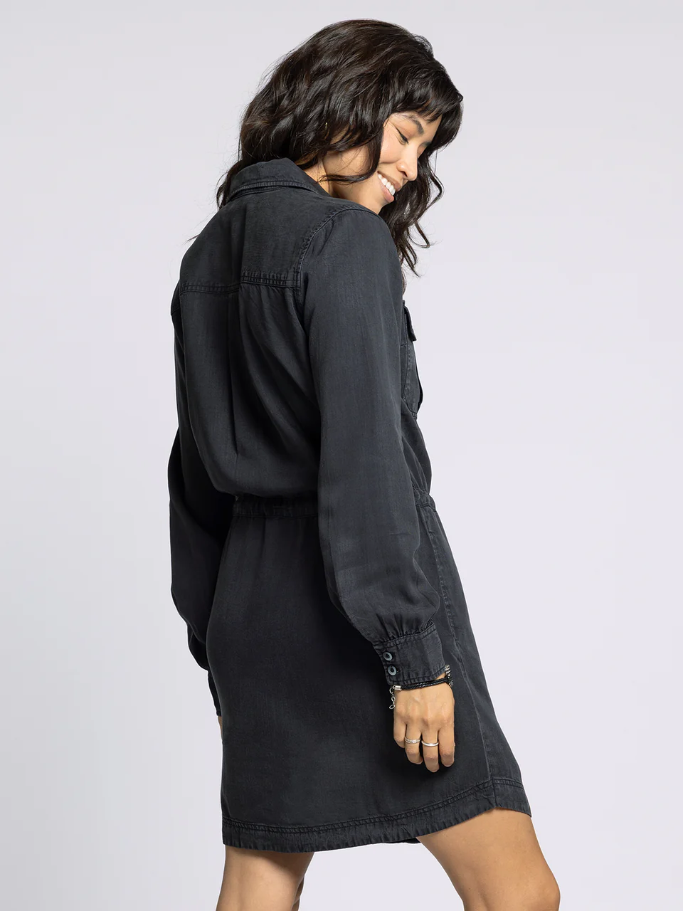 Edna Dress Black Acid - Thread + Supply