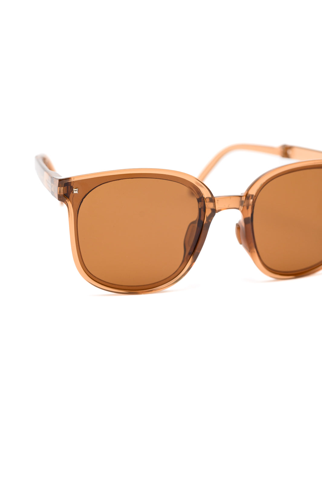 Collapsible Girlfriend Sunnies & Case in Champagne