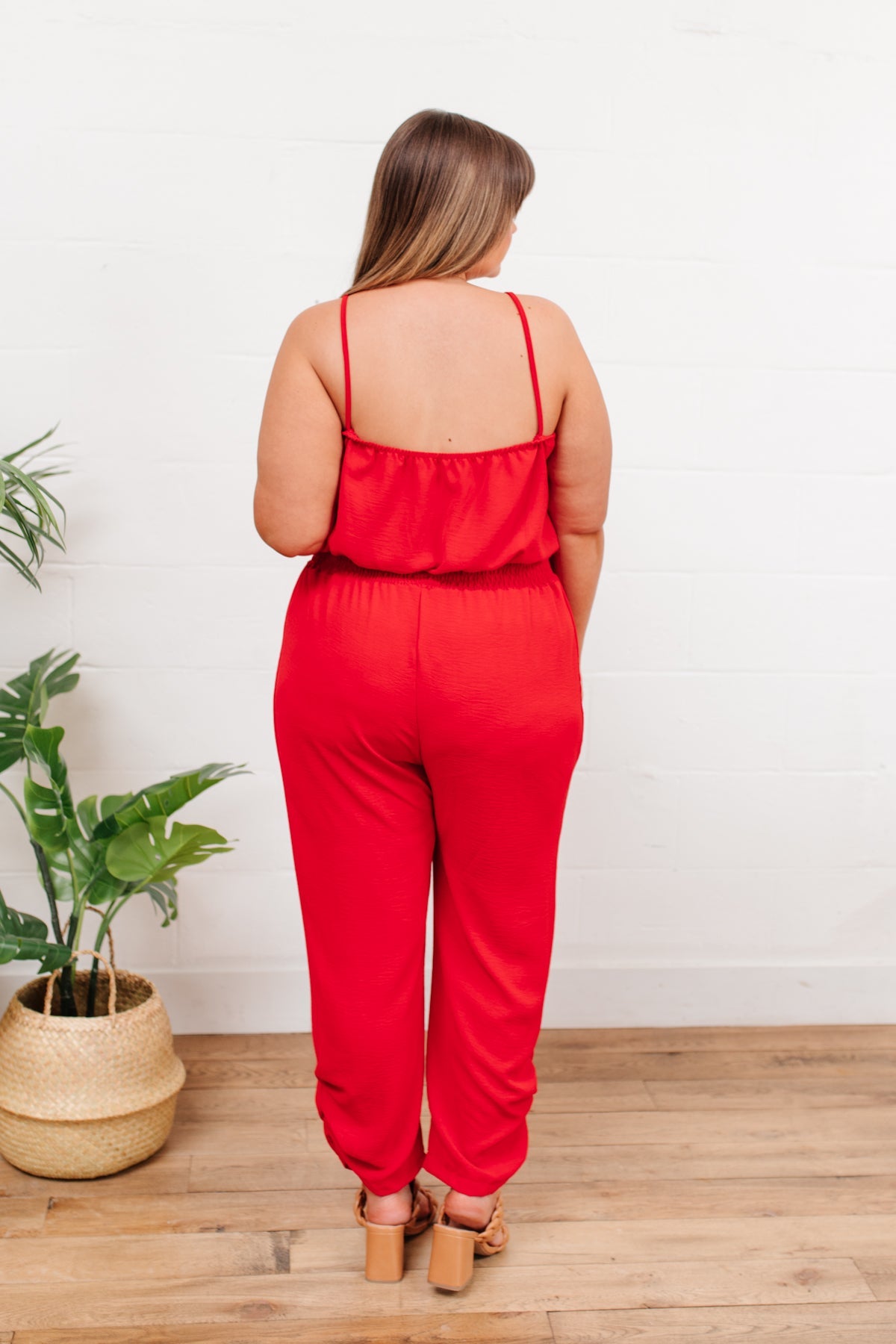 Livin' The Dream Jumpsuit in Red
