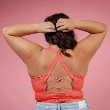 Juliette Lace Bralette Coral